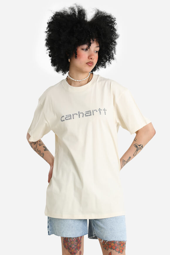 Carhartt WIP Rivet Script T-Shirt | Natural | Damen  | XS von Carhartt WIP