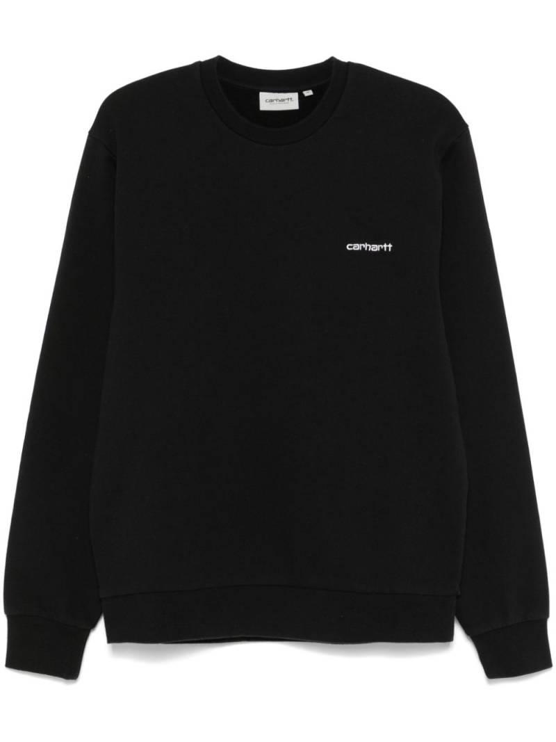 Carhartt WIP Script Embroidery sweatshirt - Black von Carhartt WIP