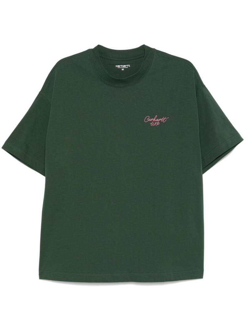 Carhartt WIP Signature Script T-Shirt - Green von Carhartt WIP