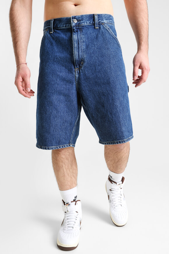 Carhartt WIP Single Knee Jeansshorts | Blue Stone Washed | Herren  | 29 von Carhartt WIP