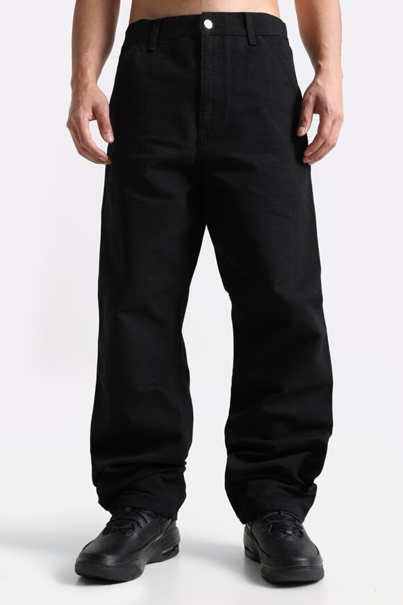 Carhartt WIP Single Knee Relaxed Straight Fit Jeans L32 | Black Rinsed | Herren  | 27/32 von Carhartt WIP