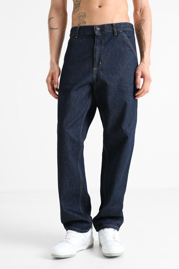 Carhartt WIP Single Knee Relaxed Straight Fit Jeans L32 | Blue Rinsed | Herren  | 26/32 von Carhartt WIP