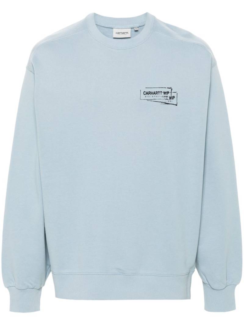 Carhartt WIP Stamp cotton sweatshirt - Blue von Carhartt WIP