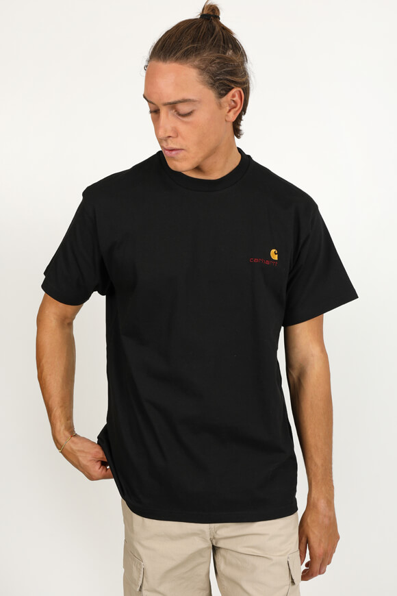 Carhartt WIP American Script T-Shirt | Black | Herren  | L von Carhartt WIP