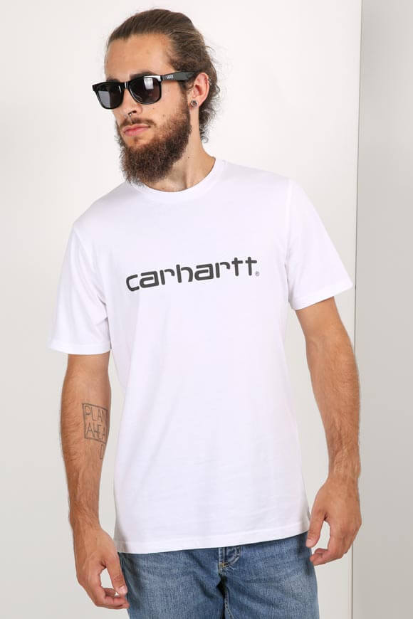 Carhartt WIP T-Shirt | Weiss + Schwarz | Herren  | L von Carhartt WIP