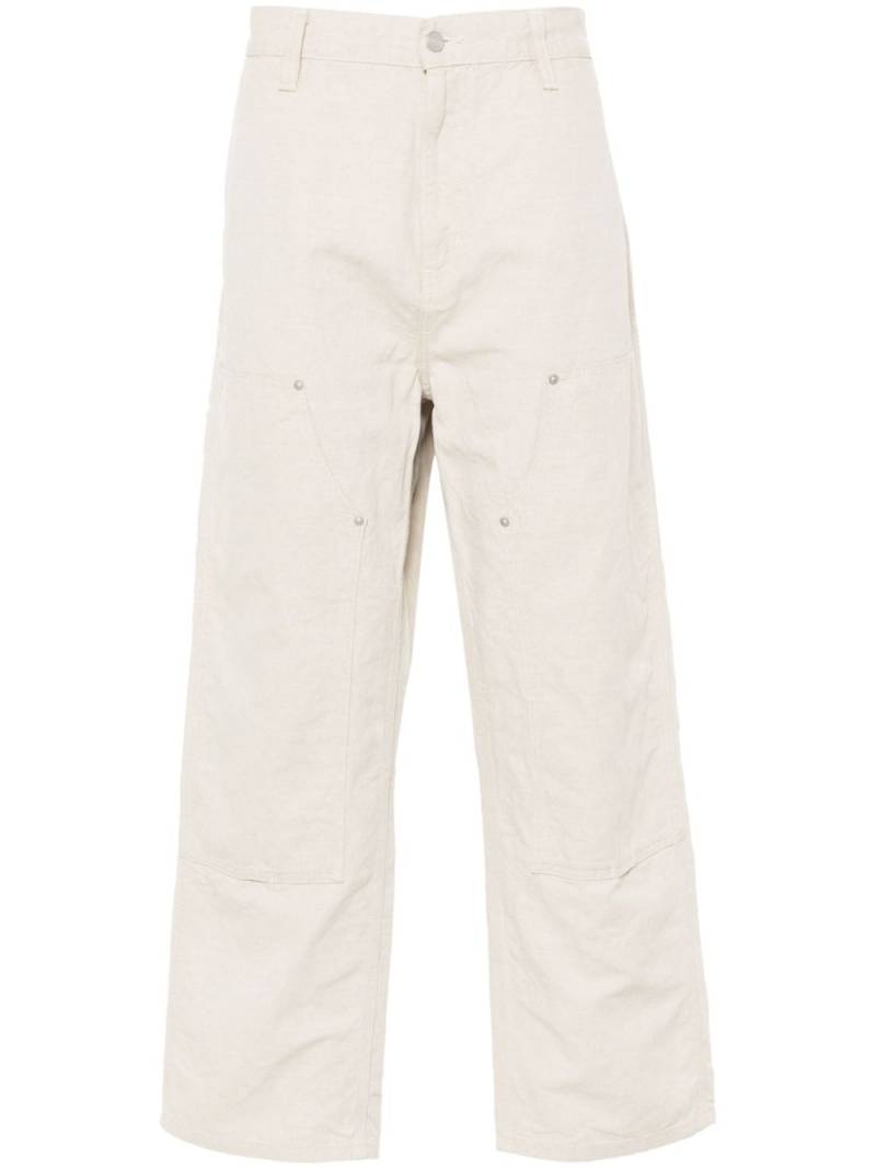 Carhartt WIP Walter Double Knee mid-rise tapered trousers - Neutrals von Carhartt WIP