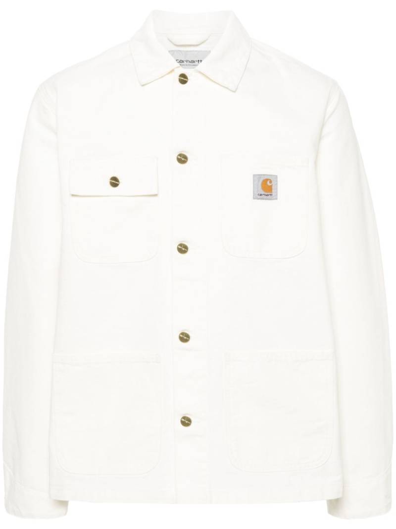 Carhartt WIP corduroy-collar canvas jacket - White von Carhartt WIP