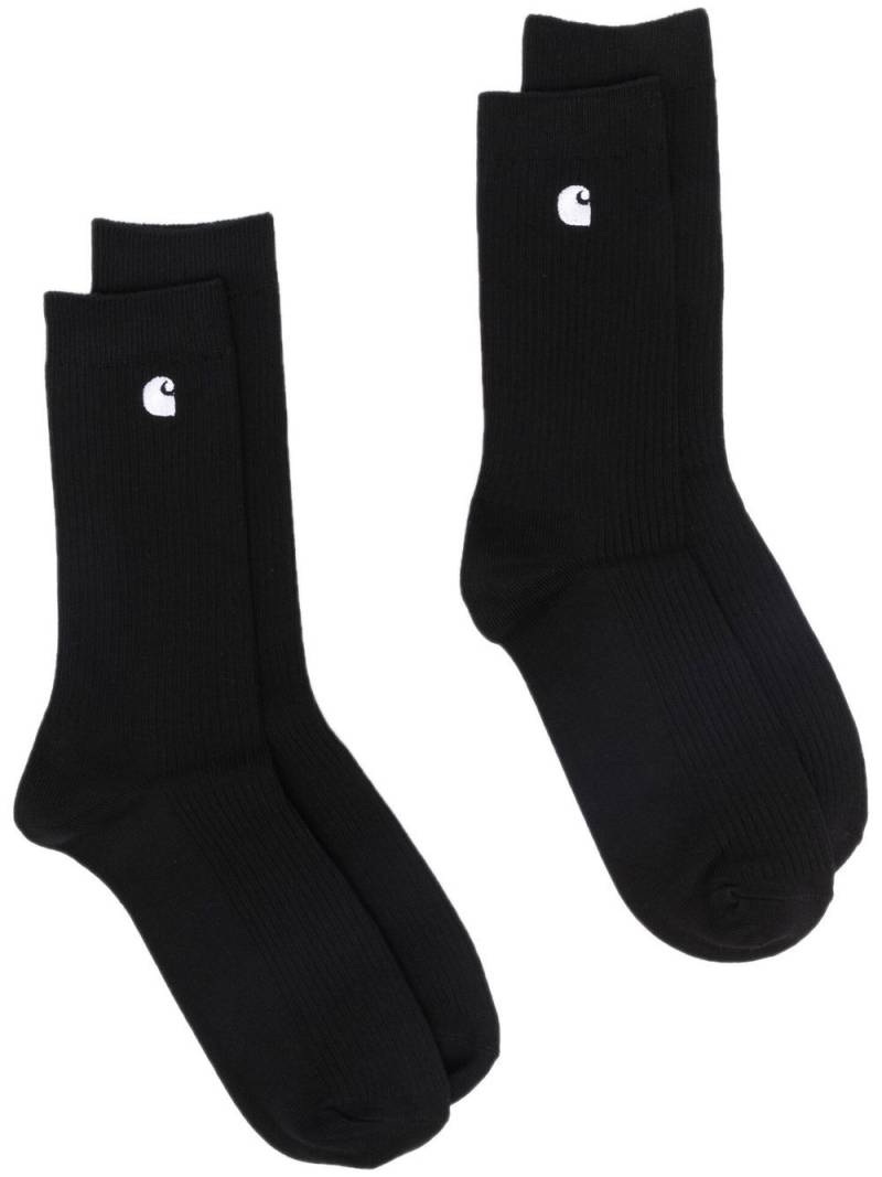 Carhartt WIP embroidered logo knitted socks - Black von Carhartt WIP