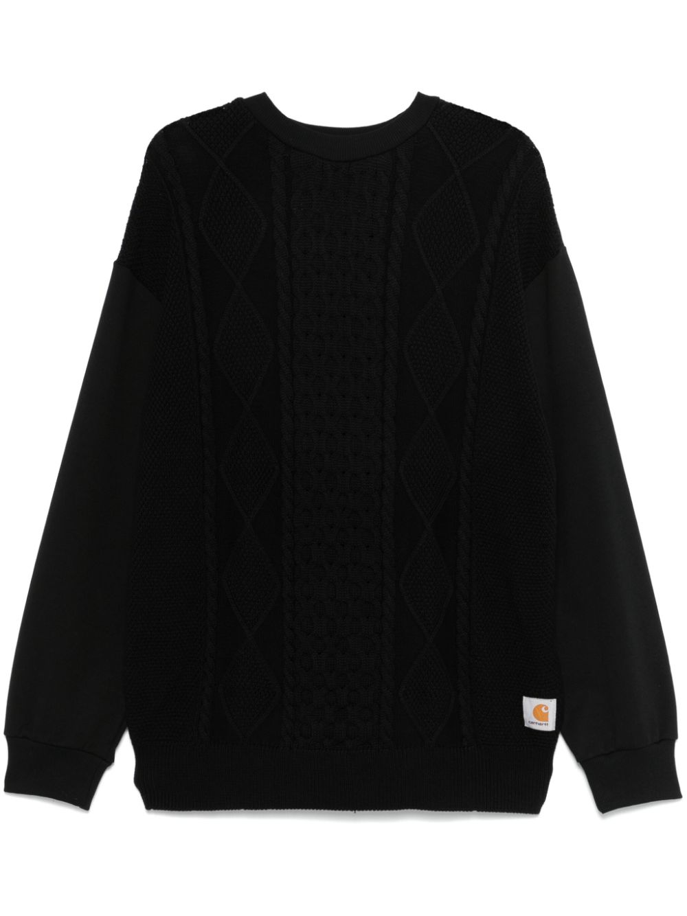 Carhartt WIP knit-detailed sweatshirt - Black von Carhartt WIP