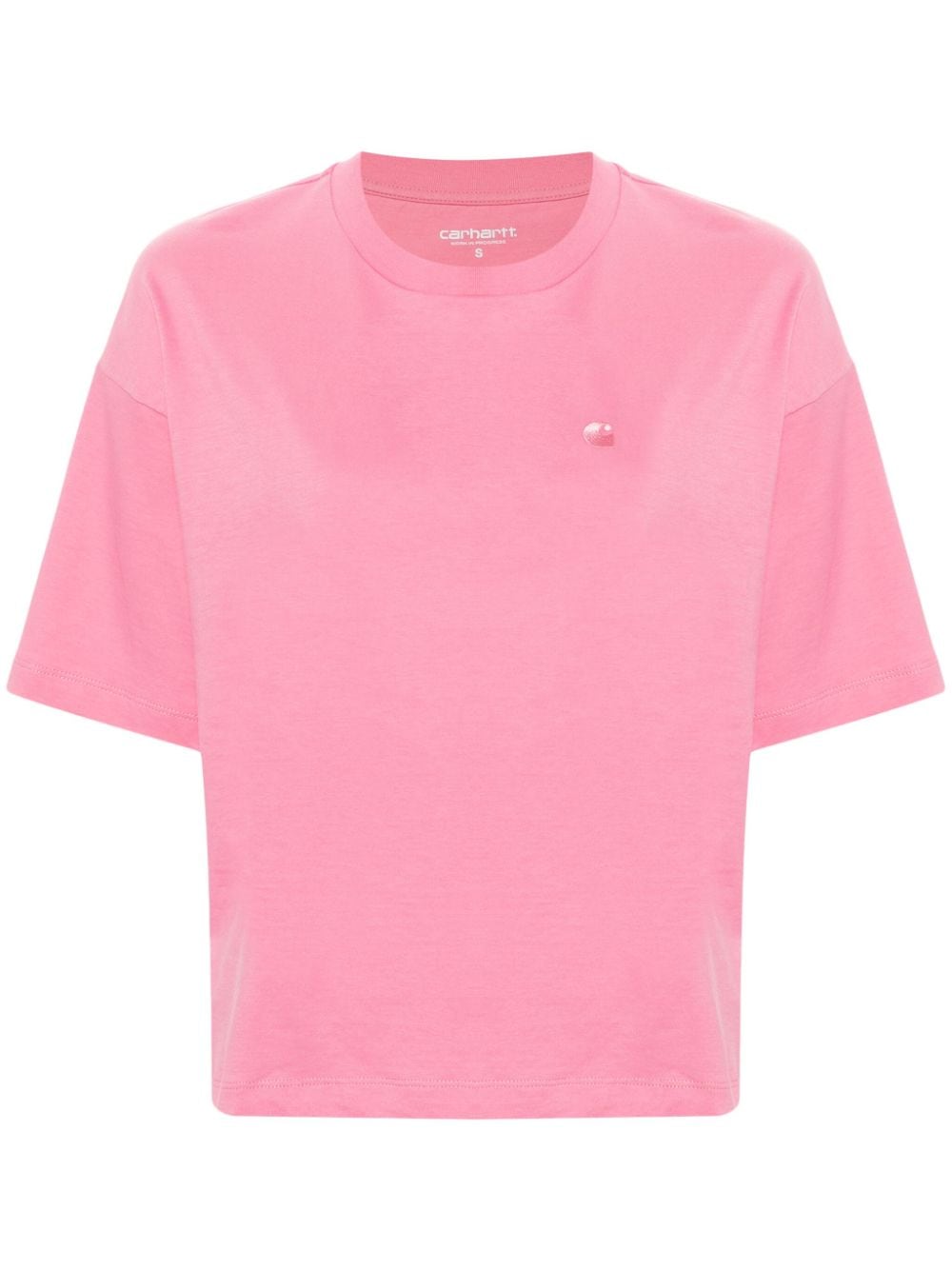 Carhartt WIP logo-embroidered cotton T-shirt - Pink von Carhartt WIP