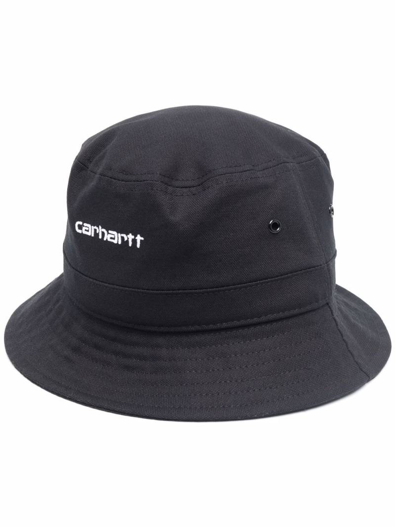 Carhartt WIP logo-embroidered cotton bucket hat - Black von Carhartt WIP