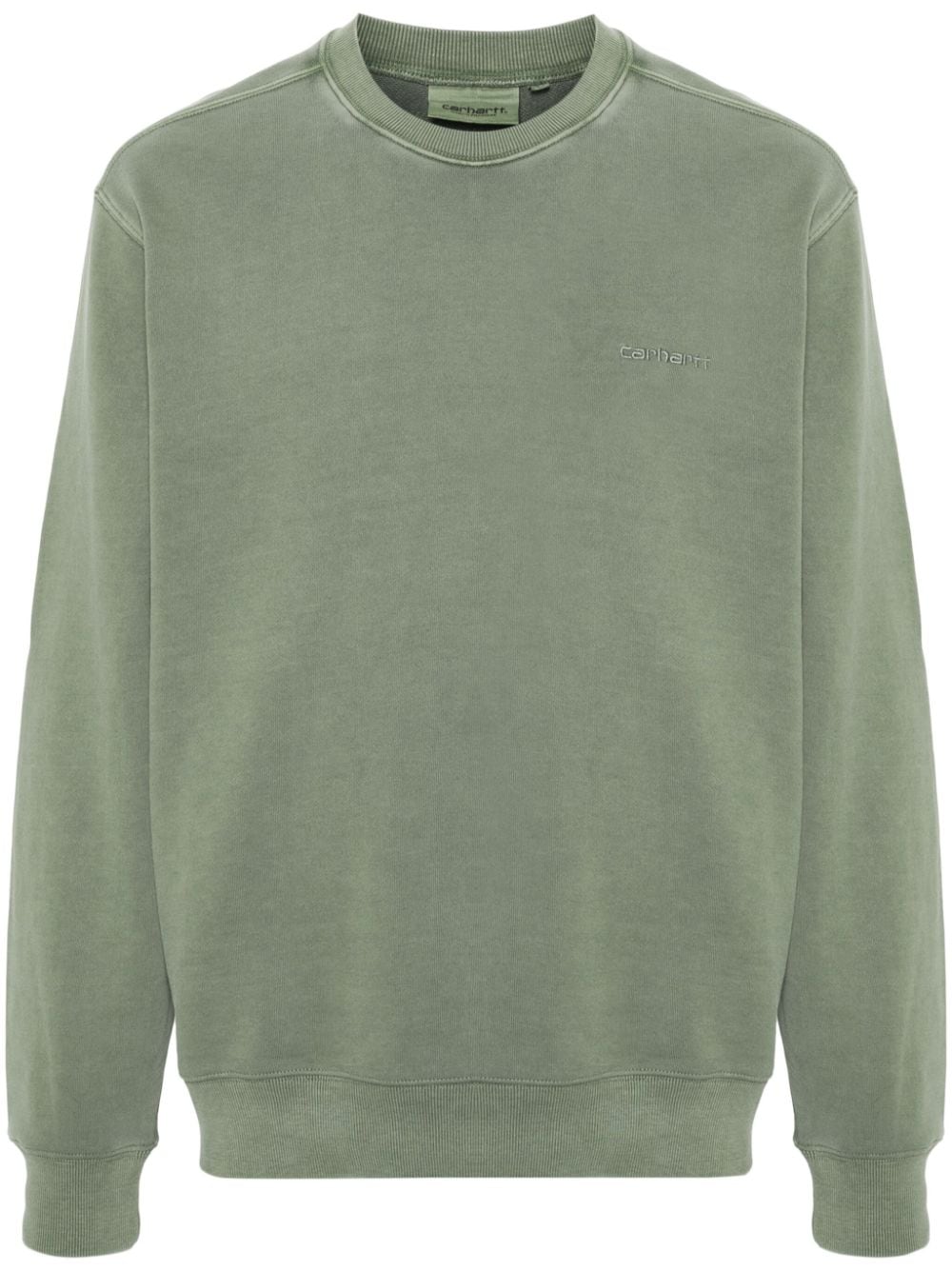 Carhartt WIP logo-embroidered cotton sweatshirt - Green von Carhartt WIP