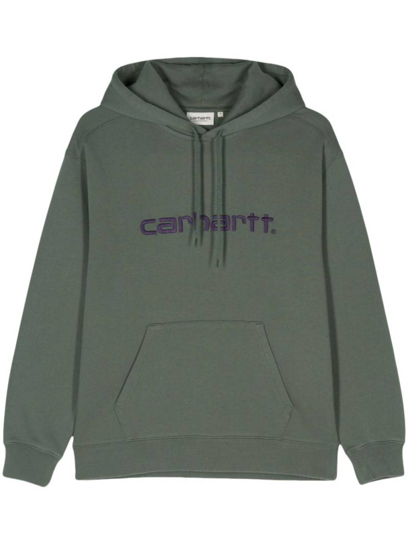 Carhartt WIP logo-embroidered hoodie - Green von Carhartt WIP