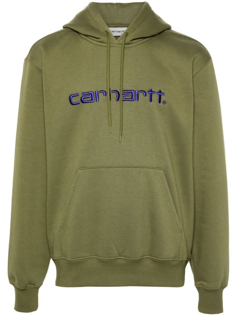 Carhartt WIP logo-embroidered hoodie - Green von Carhartt WIP