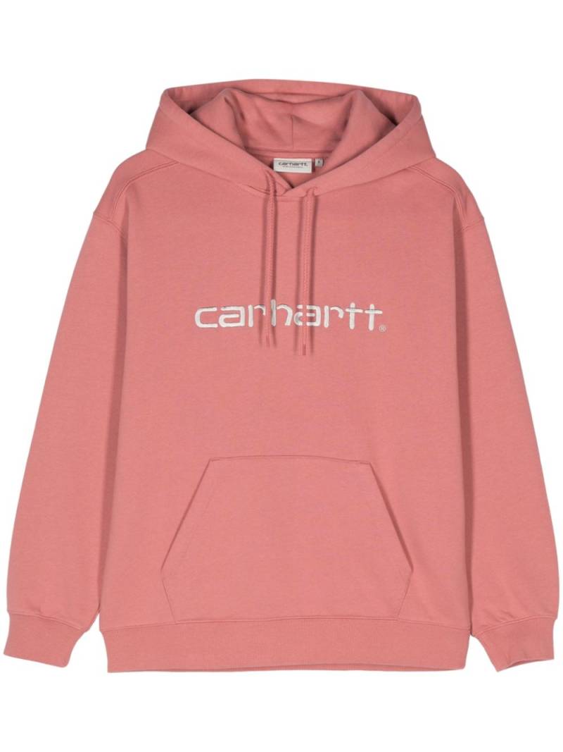 Carhartt WIP logo-embroidered hoodie - Pink von Carhartt WIP