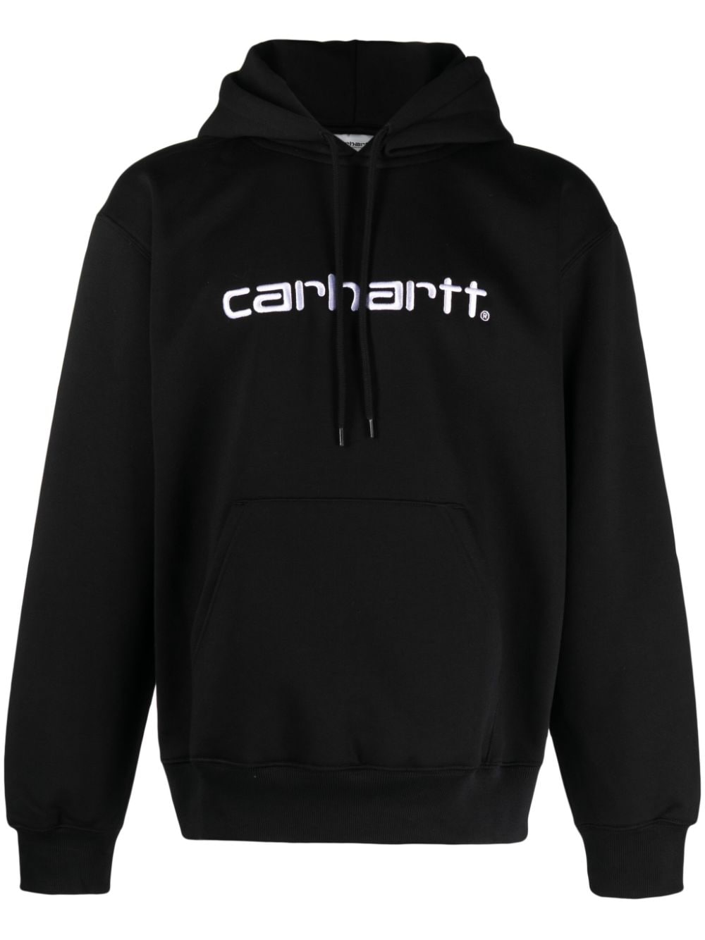 Carhartt WIP logo-embroidered jersey hoodie - Black von Carhartt WIP