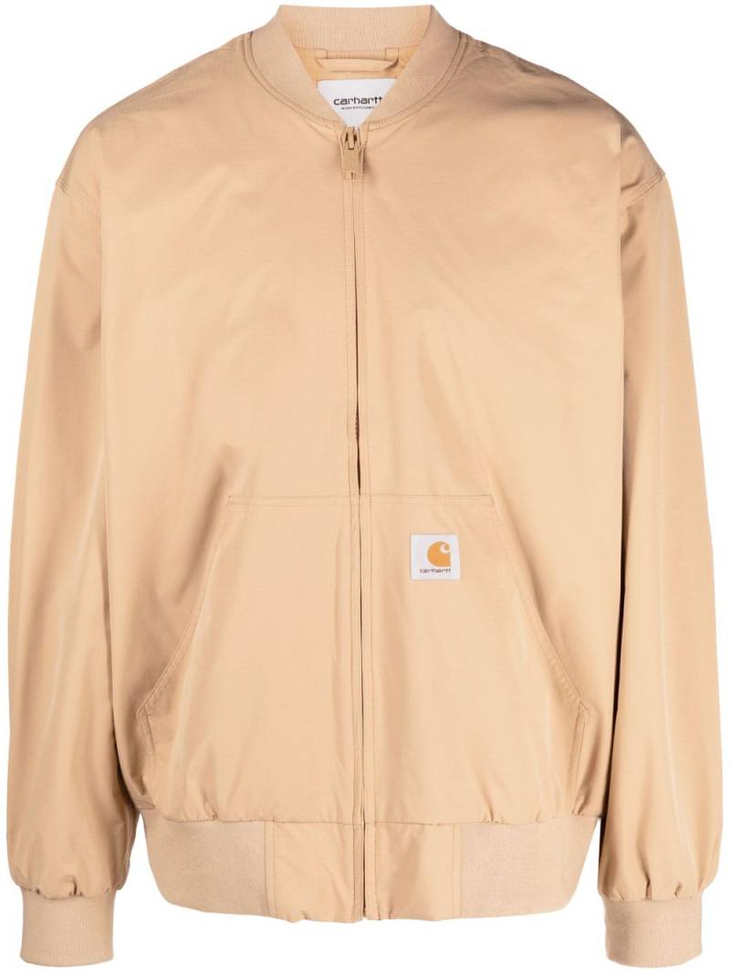 Carhartt WIP logo-patch bomber jacket - Brown von Carhartt WIP