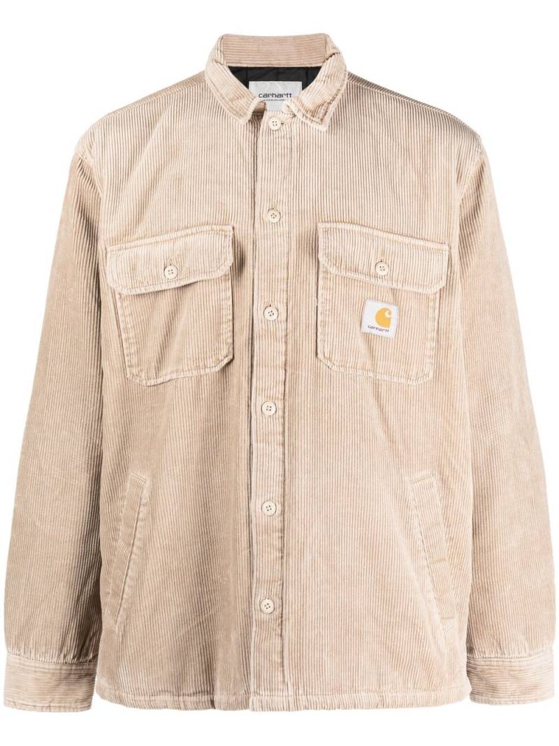 Carhartt WIP logo-patch buttoned shirt - Brown von Carhartt WIP