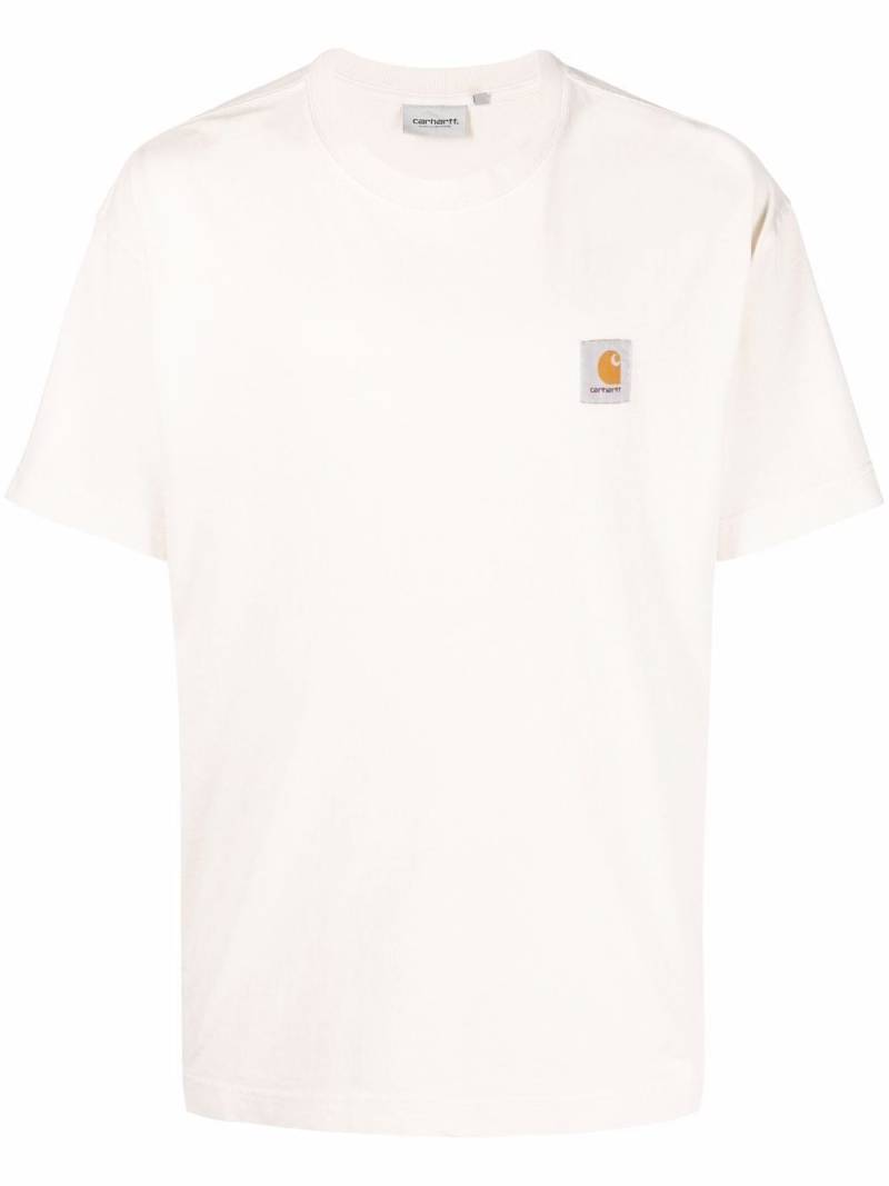 Carhartt WIP logo-patch cotton T-Shirt - Neutrals von Carhartt WIP