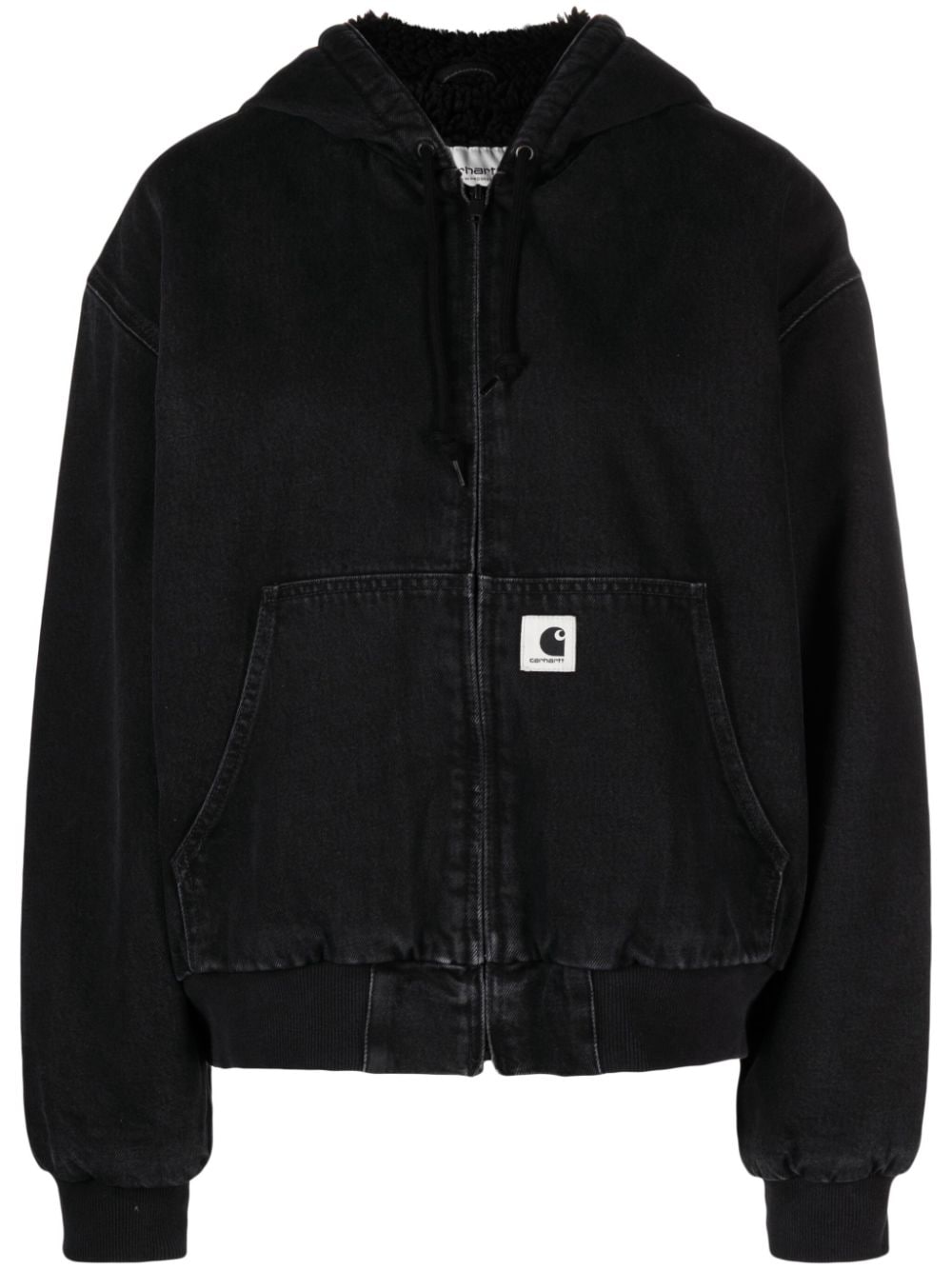 Carhartt WIP logo-patch cotton jacket - Black von Carhartt WIP