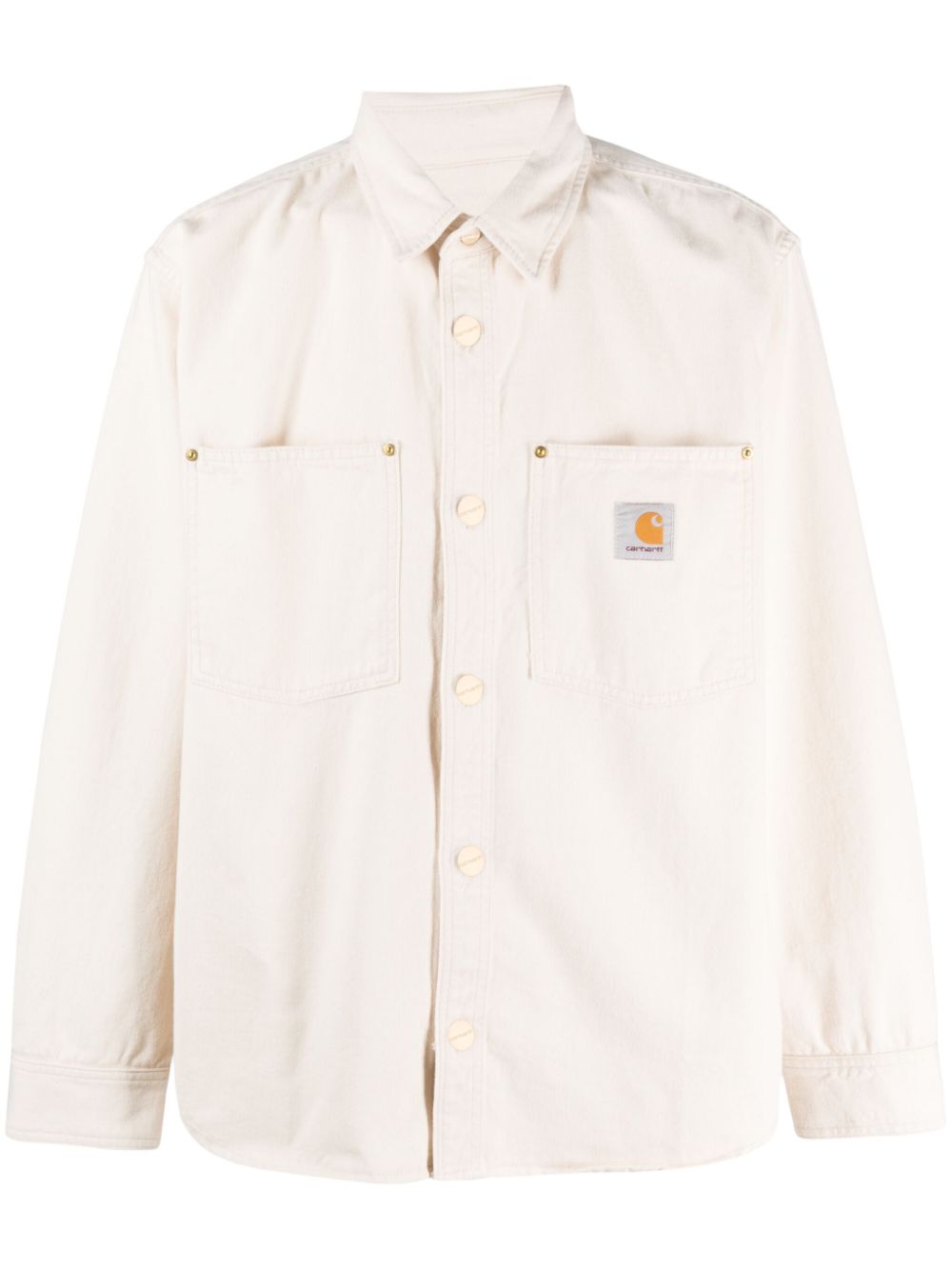 Carhartt WIP logo-patch cotton shirt - White von Carhartt WIP