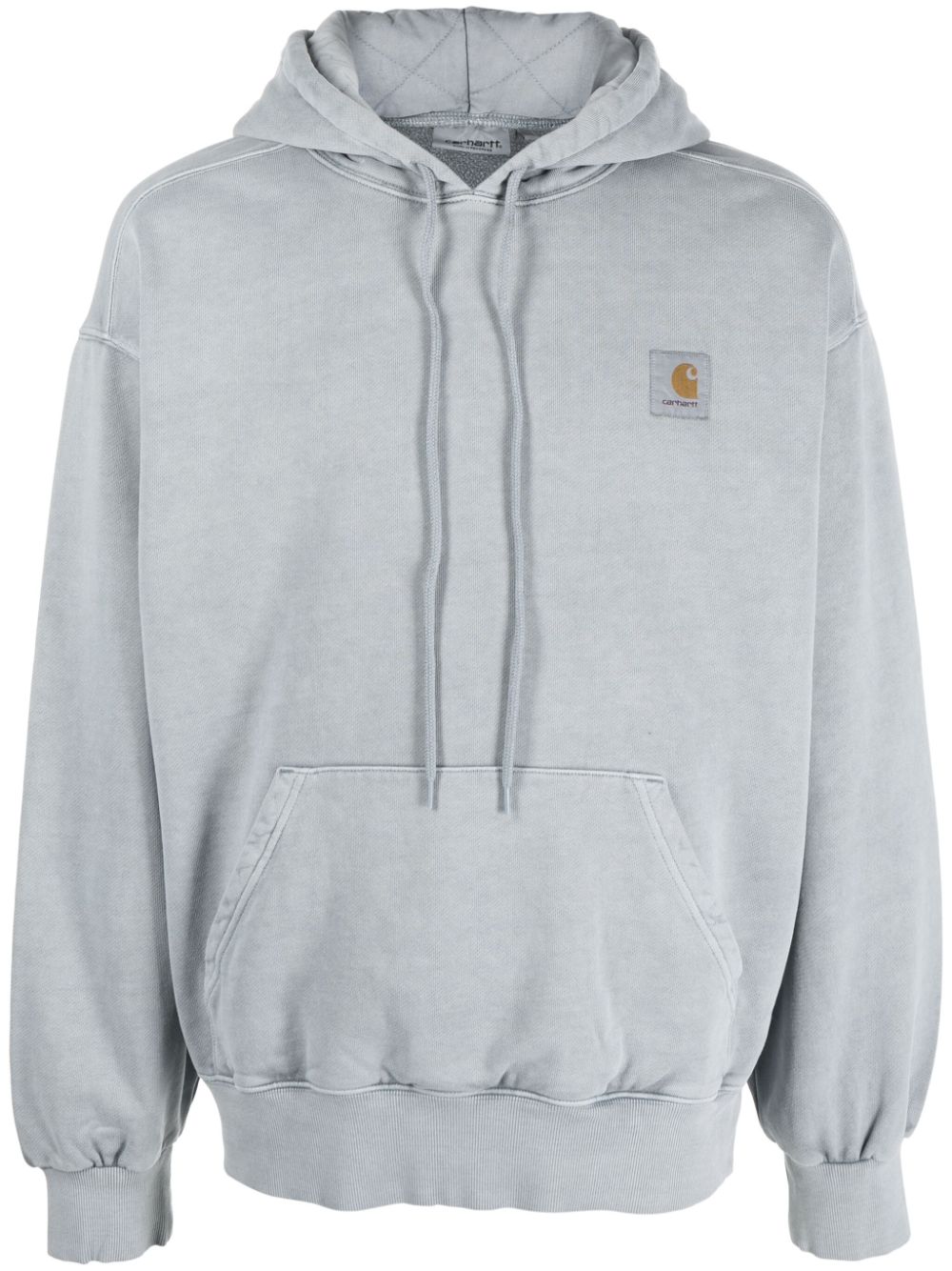 Carhartt WIP logo-patch drawstring cotton hoodie - Grey von Carhartt WIP