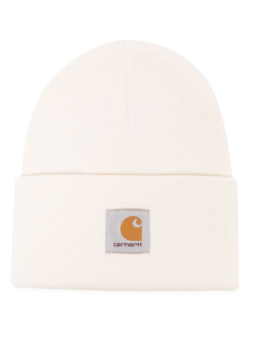 Carhartt WIP logo-patch knit beanie - Neutrals von Carhartt WIP