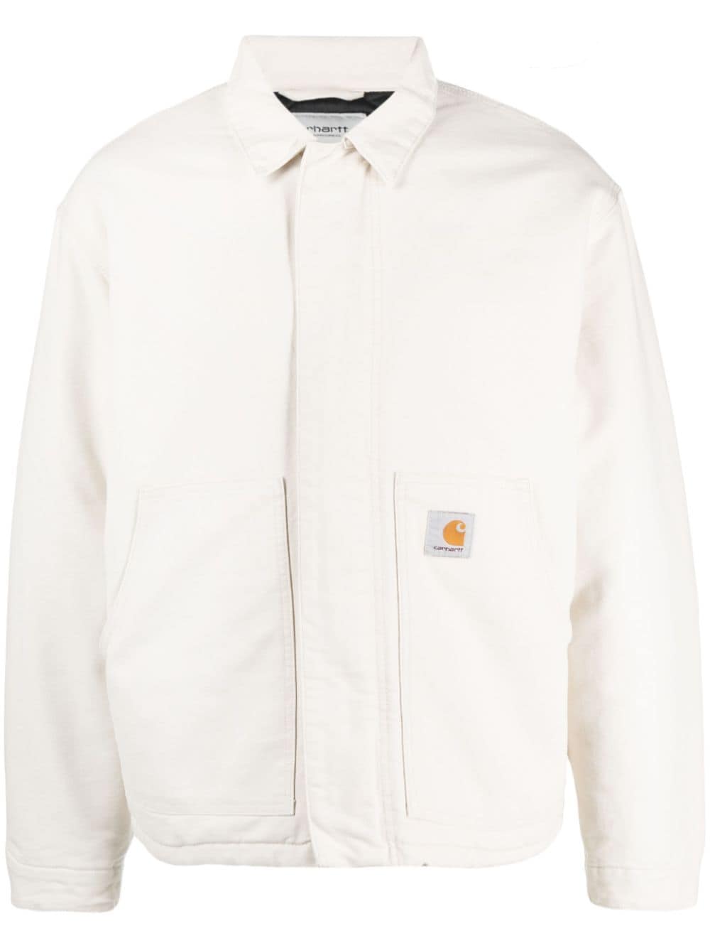 Carhartt WIP logo-patch organic cotton shirt jacket - Neutrals von Carhartt WIP
