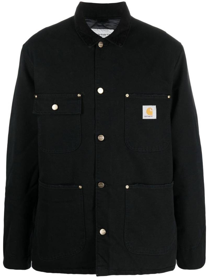 Carhartt WIP logo-patch shirt jacket - Black von Carhartt WIP