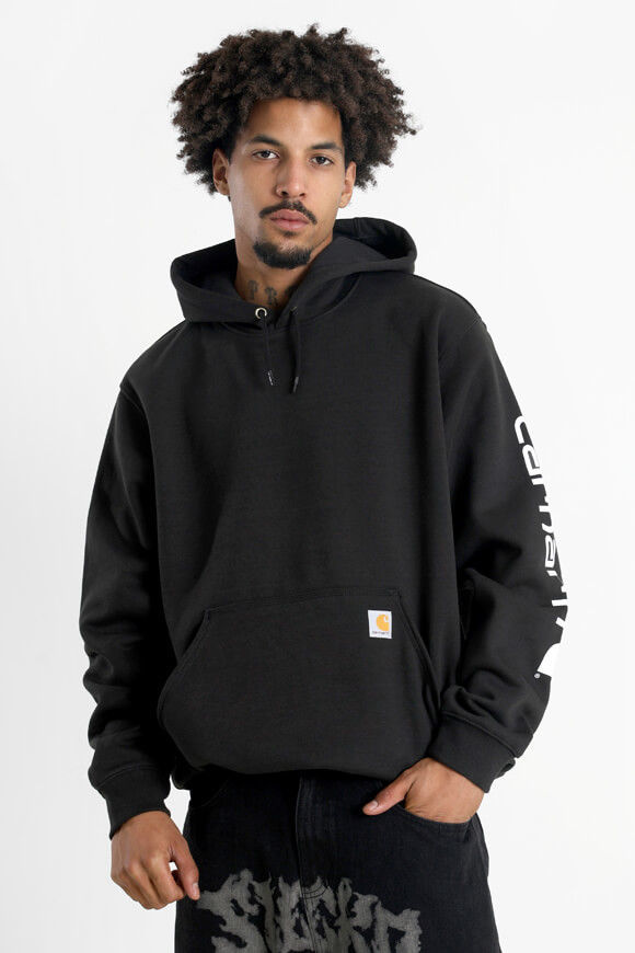 Carhartt Workwear Graphic Oversize Kapuzensweatshirt | Black | Herren  | L von Carhartt Workwear