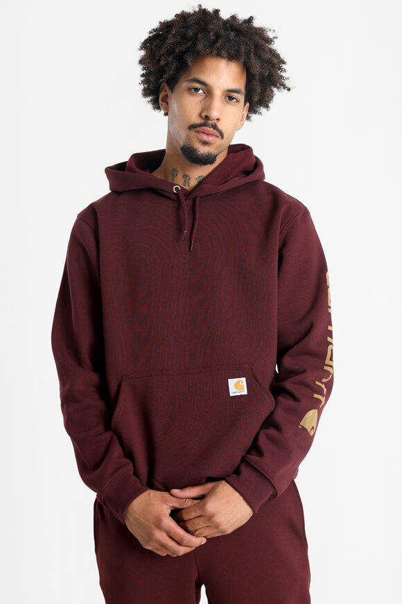 Carhartt Workwear Graphic Oversize Kapuzensweatshirt | Port | Herren  | L von Carhartt Workwear