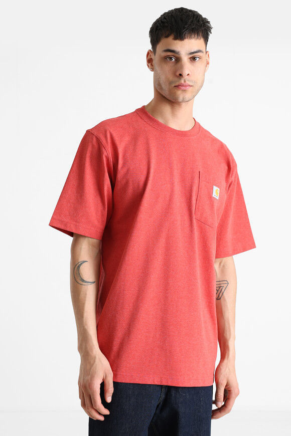 Carhartt Workwear Pocket Oversize T-Shirt | Crabapple Heather | Herren  | L von Carhartt Workwear