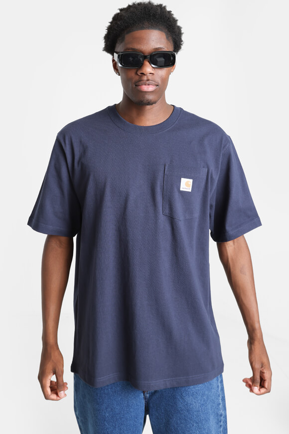 Carhartt Workwear Pocket Oversize T-Shirt | Navy | Herren  | XS von Carhartt Workwear