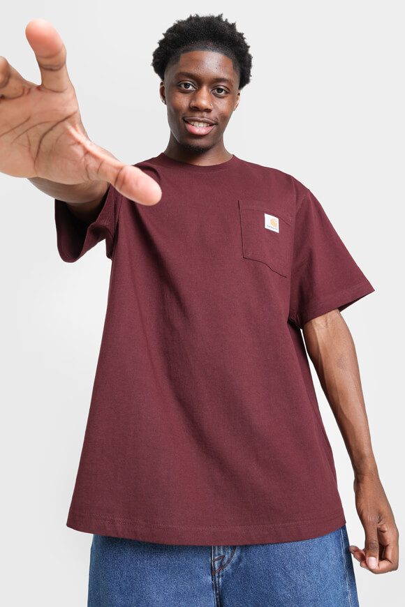 Carhartt Workwear Pocket Oversize T-Shirt | Port | Herren  | S von Carhartt Workwear