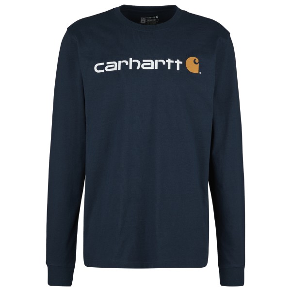 Carhartt - Core Logo L/S - Longsleeve Gr L blau von Carhartt