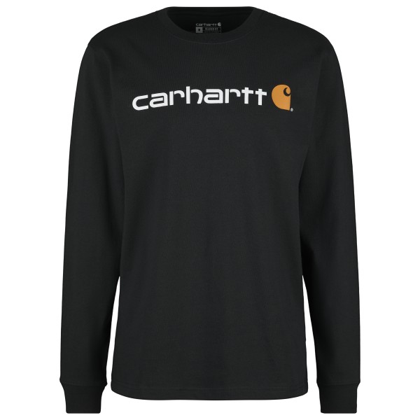 Carhartt - Core Logo L/S - Longsleeve Gr M schwarz von Carhartt