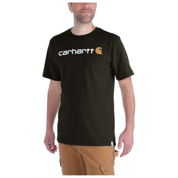 Carhartt - Core Logo S/S - T-Shirt Gr S schwarz von Carhartt