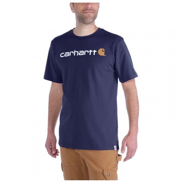 Carhartt - Core Logo S/S - T-Shirt Gr XS blau von Carhartt