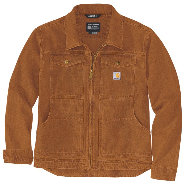 Carhartt - Duck Relaxed Fit Jacket - Freizeitjacke Gr L braun von Carhartt