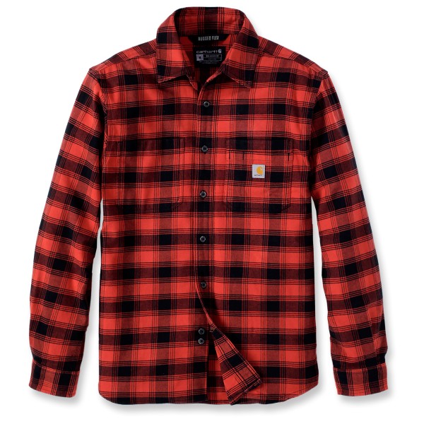 Carhartt - Flannel L/S Plaid Shirt - Hemd Gr L rot von Carhartt