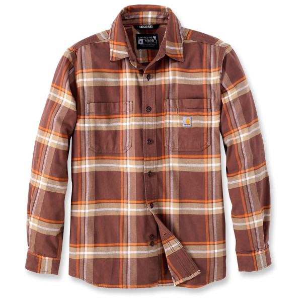 Carhartt - Flannel L/S Plaid Shirt - Hemd Gr M braun von Carhartt