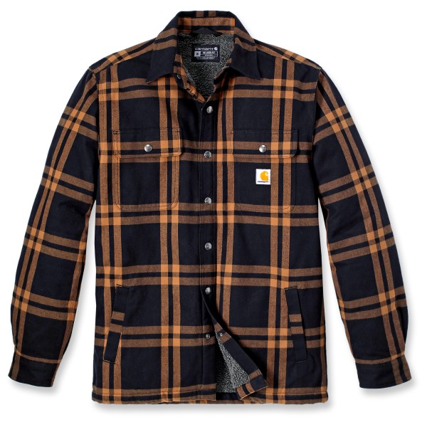 Carhartt - Flannel Sherpa Lined Shirt Jacket - Freizeitjacke Gr L;M;S;XL;XXL braun;rot von Carhartt