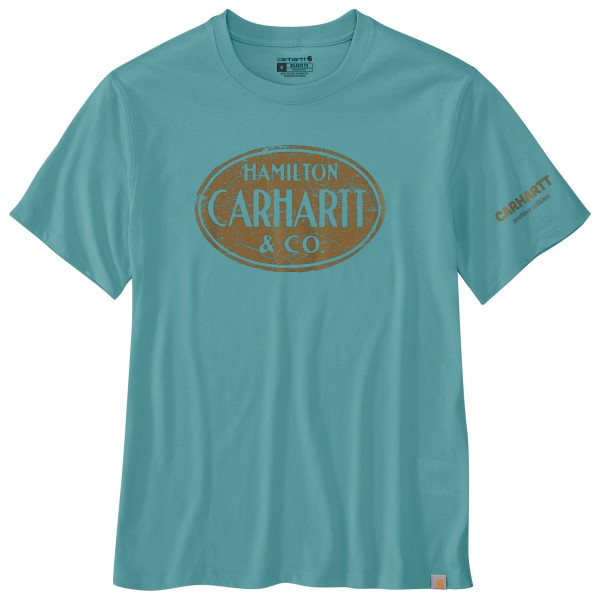 Carhartt - Hamilton Graphic S/S T-Shirt - T-Shirt Gr L;M;S;XL;XXL türkis von Carhartt