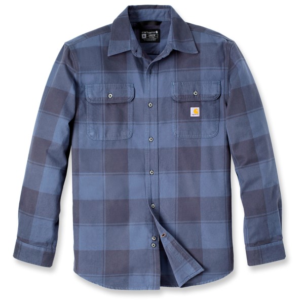 Carhartt - Heavyweight Flannel L/S Plaid Shirt - Hemd Gr L;M;S;XL blau;braun von Carhartt