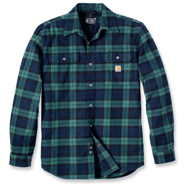 Carhartt - Heavyweight Flannel L/S Plaid Shirt - Hemd Gr M blau von Carhartt