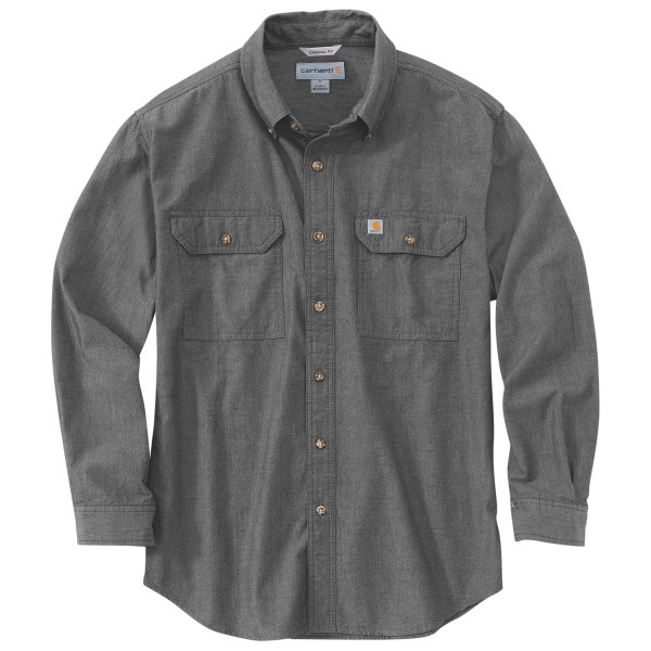 Carhartt - Loose Chambray L/S Shirt - Hemd Gr L grau von Carhartt