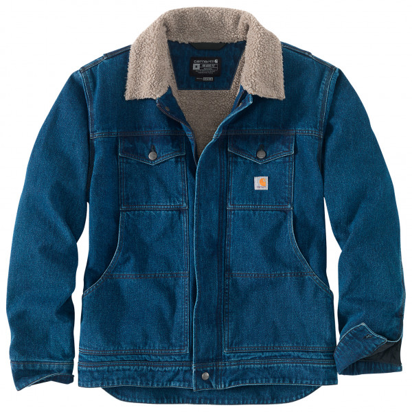 Carhartt - Relaxed Denim Sherpa Lined Jacket - Freizeitjacke Gr L;M;S;XL;XXL blau von Carhartt