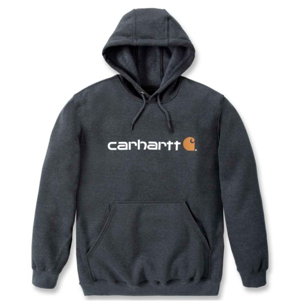 Carhartt - Signature Logo Sweatshirt - Hoodie Gr L blau von Carhartt