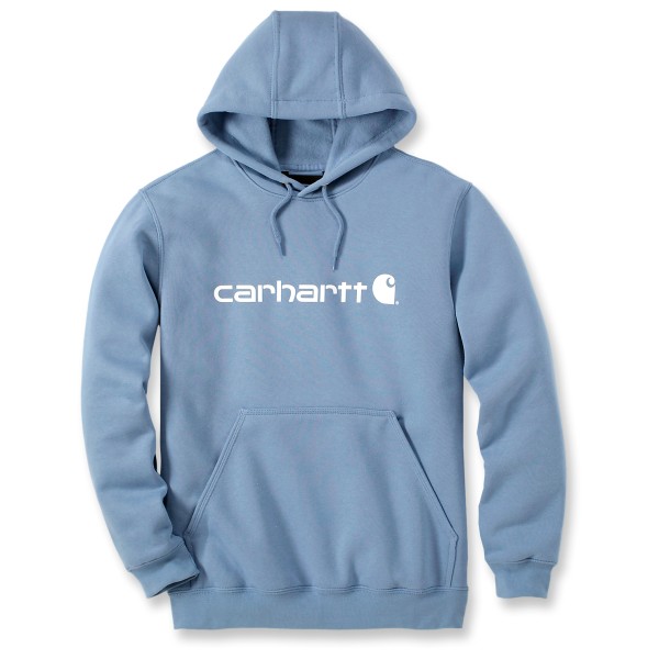 Carhartt - Signature Logo Sweatshirt - Hoodie Gr M blau von Carhartt