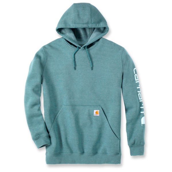 Carhartt - Sleeve Logo Hooded Sweatshirt - Hoodie Gr L türkis von Carhartt